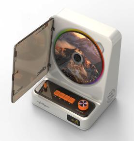 ​Multi-functions portable CD player, with Bluetooth, dual-speakers for outdoor, FM radio, play USB flash music , with shining lights